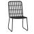 Set de mobilier pentru grădină, 3 piese, negru GartenMobel Dekor