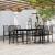 Set mobilier de grădină, 9 piese, negru GartenMobel Dekor