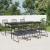 Set mobilier de grădină, 7 piese, negru, ratan PVC GartenMobel Dekor