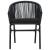 Set de mobilier pentru grădină, 3 piese, negru GartenMobel Dekor
