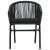Set de mobilier pentru grădină, 3 piese, negru GartenMobel Dekor