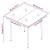 Set de mobilier pentru grădină, 3 piese, negru GartenMobel Dekor
