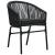 Set de servit masa pentru grădină, 5 piese, negru GartenMobel Dekor