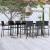Set mobilier de grădină, 9 piese, negru GartenMobel Dekor