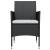Set mobilier de grădină cu perne, 3 piese, negru GartenMobel Dekor