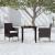 Set mobilier de grădină cu perne, 3 piese, negru GartenMobel Dekor