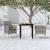 Set mobilier de grădină, cu perne, 3 piese, gri și negru GartenMobel Dekor