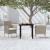 Set mobilier de grădină, cu perne, 3 piese, bej și negru GartenMobel Dekor