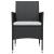 Set mobilier de grădină cu perne, 3 piese, negru GartenMobel Dekor