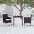 Set mobilier de grădină cu perne, 3 piese, negru GartenMobel Dekor