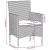Set mobilier de grădină, cu perne, 3 piese, gri și negru GartenMobel Dekor
