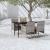 Set mobilier de grădină, cu perne, 5 piese, gri și negru GartenMobel Dekor