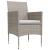 Set mobilier de grădină, cu perne, 3 piese, bej și negru GartenMobel Dekor