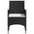 Set mobilier de grădină cu perne, 3 piese, negru GartenMobel Dekor