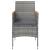 Set mobilier de grădină, cu perne, 5 piese, gri și negru  GartenMobel Dekor