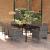 Set mobilier de grădină cu perne, 9 piese, gri și negru GartenMobel Dekor