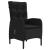 Set mobilier de grădină, cu perne, 3 piese, negru GartenMobel Dekor