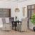 Set de servit masa pentru grădină, 5 piese, gri și negru GartenMobel Dekor