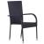 Set mobilier de grădină, 5 piese, negru GartenMobel Dekor