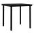Set mobilier de grădină, 5 piese, negru GartenMobel Dekor