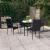 Set de servit masa pentru grădină, 5 piese, negru GartenMobel Dekor