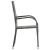 Set mobilier de grădină, 3 piese, gri și negru GartenMobel Dekor