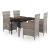 Set mobilier pentru grădină, cu perne, 5 piese, gri GartenMobel Dekor