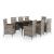 Set de mobilier pentru grădină, cu perne, 9 piese, gri GartenMobel Dekor