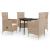 Set de mobilier pentru grădină cu perne, 5 piese, bej GartenMobel Dekor