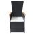 Set de masă pentru grădină, 7 piese, cu perne, negru GartenMobel Dekor