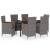 Set de mobilier pentru grădină, cu perne, 7 piese, gri GartenMobel Dekor