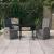 Set de mobilier pentru grădină, cu perne, 3 piese, gri GartenMobel Dekor
