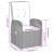 Set mobilier de grădină cu perne, 3 piese, negru GartenMobel Dekor