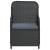 Set mobilier de grădină cu perne, 3 piese, negru GartenMobel Dekor