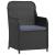 Set mobilier de grădină cu perne, 3 piese, negru GartenMobel Dekor
