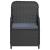Set mobilier de grădină cu perne, 3 piese, negru GartenMobel Dekor