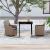 Set mobilier de grădină, cu perne, 3 piese, maro GartenMobel Dekor