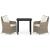 Set mobilier pentru grădină, 3 piese, maro GartenMobel Dekor