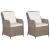 Set mobilier pentru grădină, 3 piese, maro GartenMobel Dekor