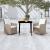 Set mobilier pentru grădină, 3 piese, maro GartenMobel Dekor