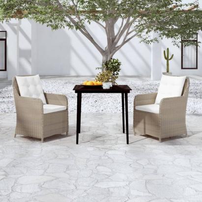 Set mobilier pentru grădină, 3 piese, maro GartenMobel Dekor