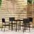 Set de mobilier pentru grădină, 5 piese, negru GartenMobel Dekor