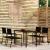 Set de mobilier pentru grădină, 5 piese, negru GartenMobel Dekor