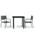 Set de mobilier pentru grădină, 3 piese, gri GartenMobel Dekor
