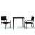 Set de mobilier pentru grădină, 3 piese, negru GartenMobel Dekor