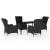 Set mobilier pentru grădină, 5 piese, gri închis GartenMobel Dekor
