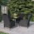 Set mobilier pentru grădină, 5 piese, gri închis GartenMobel Dekor