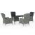 Set de mobilier pentru grădină, 5 piese, gri deschis GartenMobel Dekor