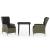 Set mobilier de grădină, 3 piese, maro GartenMobel Dekor
