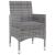 Set mobilier de grădină cu perne, 3 buc, poliratan și sticlă GartenMobel Dekor